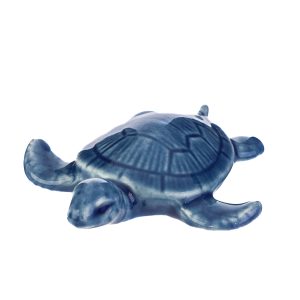 tartaruga marina porcellana col. blu 7,5×7 cm. pz. 12