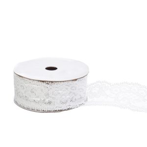 nastro pizzo 3,5 cm x 2 mt bianco pz. 10