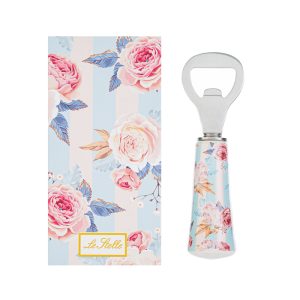 Apribottiglie stripes and roses12 cm c/astuccio