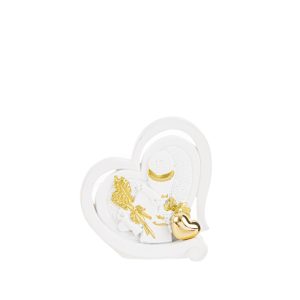 calamita cuore comunione resina 6×6 cm. Pz. 12