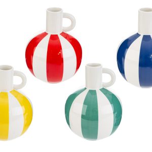 vasetto porcellana circus pz. 4 ass.16x16xh.20 cm. c/shopper 3699