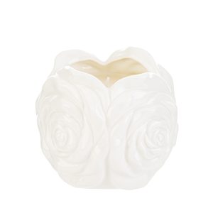 candela profumata rosa porcellana 12×10,5xh.10,5 cm. c/shopper 3694