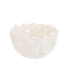 svuota tasche fiori porcellana 12x12xh.7 cm. c/shopper 3695