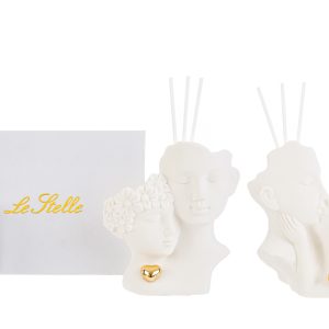 profumatore coppia sposi porcellana pz. 2 ass.11x5xh.11 cm con astuccio