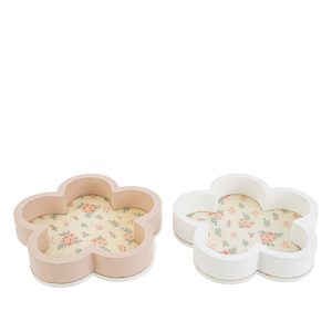 vassoio fiore legno 2 ass.16×15 cm. Pz. 6