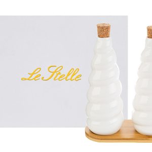 set olio e aceto porcellana 16 pz.15x7xh.19 cm. c/astuccio (11,59 al pezzo)