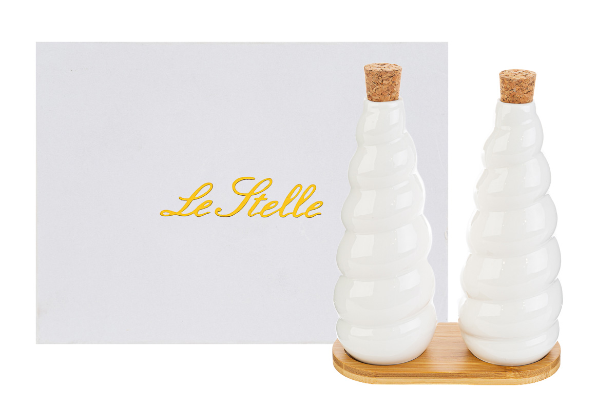 set olio e aceto porcellana 16 pz.15x7xh.19 cm. c/astuccio (11,59 al pezzo)