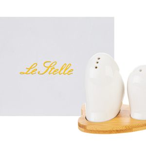 set sale e pepe porcellana 10x8xh.8 cm. c/astuccio