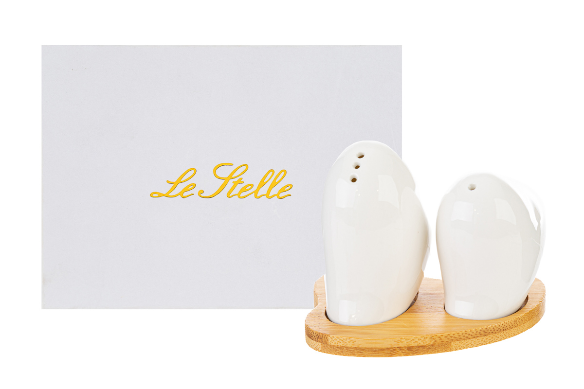 set sale e pepe porcellana 10x8xh.8 cm. c/astuccio