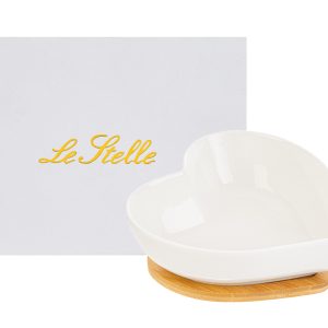 ciotola cuore porcellana 17x19xh.6,5 cm. c/astuccio