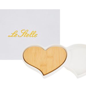 antipastiera cuori porcellana 25×13,5xh.2,5 cm. c/astuccio