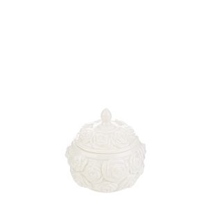 scatola candela profumata porcellana d. 9xh.10 cm. c/shopper 3692