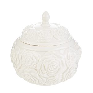 scatola candela profumata porcellana d.19x h.18 cm.