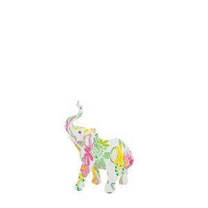 elefante resina flowercolor 14×5,5×18 cm. c/shopper 13893