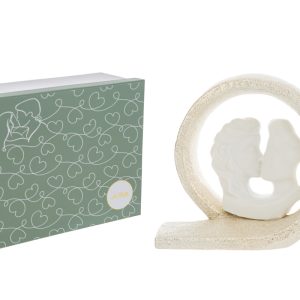 COPPIA BACIO PORCELLANA 18×8,5xh.15 CM. C/ASTUCCIO