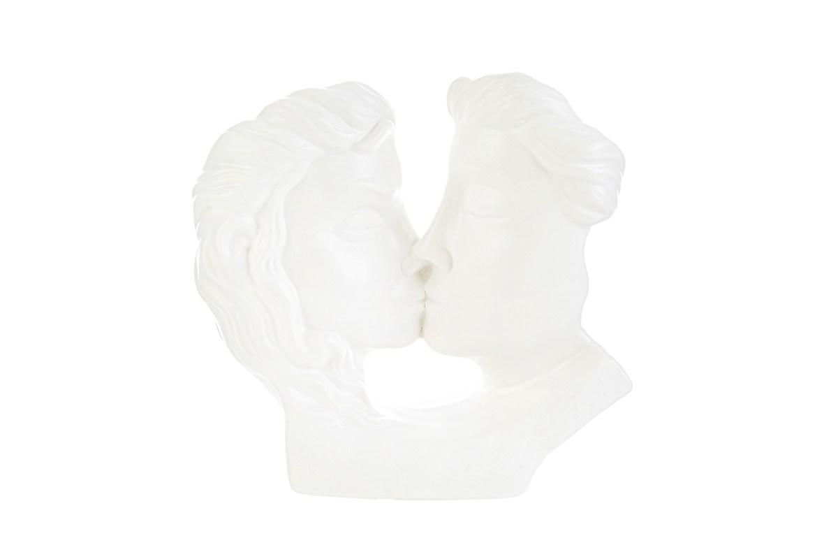 COPPIA BACIO PORCELLANA 20,5×7,5xh.19,5 CM.