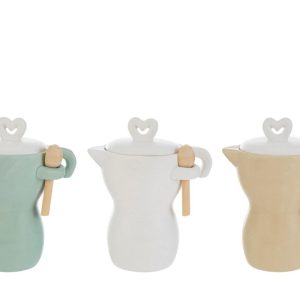 MOKA PORCELLANA 3 ASS.10x7xh.12,5 CM C/SHOPPER 156605 PZ. 3