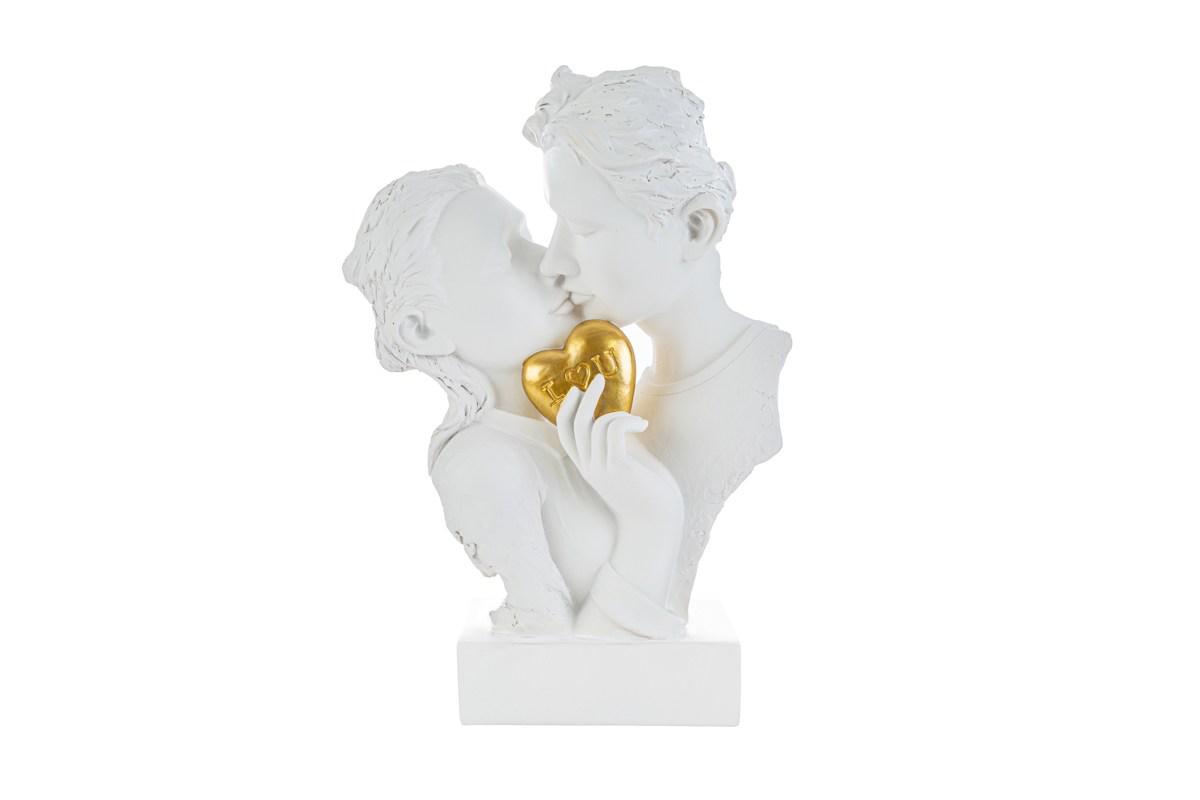 COPPIA BACIO RESINA 20×8,5xh.28CM - immagine 2