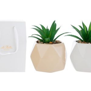 VASETTO PIANTINA ARTIFICIALE 2COL.ASS.d.12xh.16CM C/SHOPPER 13695 PZ. 2