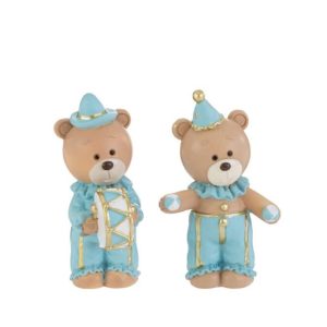 ORSETTO RESINA CELESTE 2 ASS. 4,5×3,5xh.8,5CM PZ 12