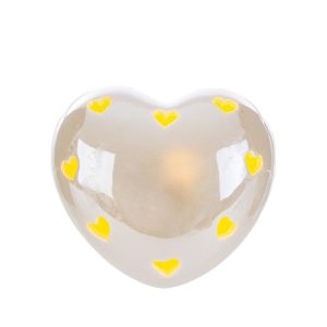 CUORE LED PORCELLANA BIANCO 8x8xh.5CM C/SHOPPER 13692 PZ.  4