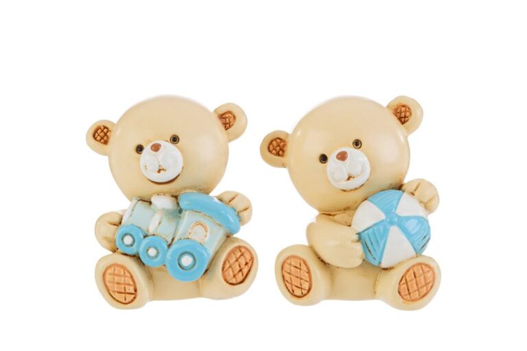 ORSETTO RESINA ROSA 2 ASS. 4,5×3,5xh.8,5CM PZ 12 - immagine 3