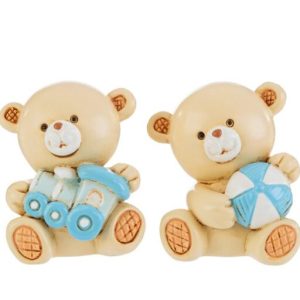 ORSETTO RESINA CELESTE 2 ASS.3x4xh.5,5 CM. PZ. 12