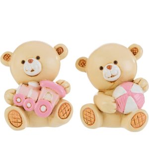 ORSETTO RESINA ROSA 2 ASS.3x4xh.5,5 CM. PZ. 12