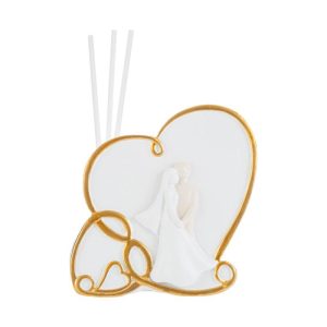 PROFUMATORE SPOSI RESINA 8x4xh.11CM C/ASTUCCIO