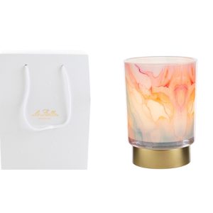 LAMPADA VETRO WATERCOLOR d.9xh.12,5cm C/SHOPPER 13694