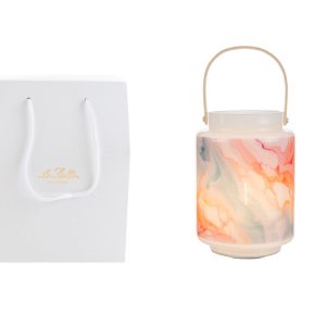 LANTERNA VETRO WATERCOLOR d.12xh.17cm C/SHOPPER 13699