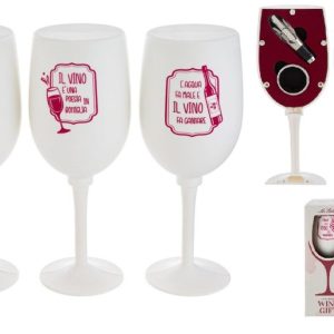 ACCESSORI 3PZ VINO IN CALICE 3 ASSORTITI