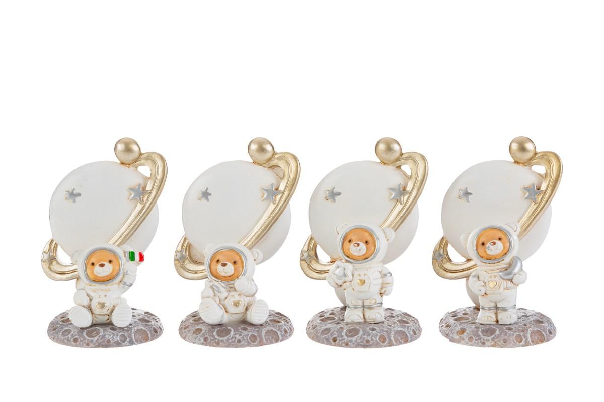ASTRONAUTA RESINA 4 ASS.4x5xh.5 CM. PZ. 4