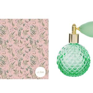 PORTAPROFUMO SPRAY 100ML RICARICABILE VERDE 6,5×10,5CM C/ASTUCCIO