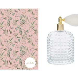 PORTAPROFUMO SPRAY 100ML RICARICABILE VETRO 6,5x4x12CM C/ASTUCCIO