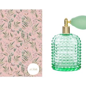 PORTAPROFUMO SPRAY 100ML RICARICABILE VERDE 6,5x4x12CM C/ASTUCCIO