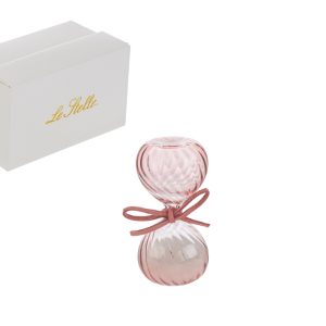 CLESSIDRA VETRO COL. ROSA 8CM C/ASTUCCIO