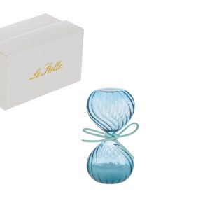 CLESSIDRA VETRO COL. CELESTE 8CM C/ASTUCCIO