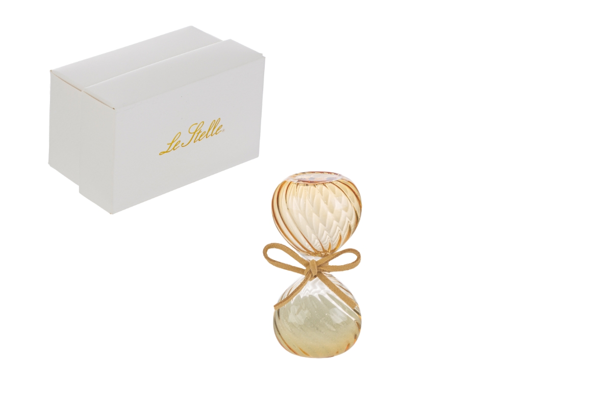 CLESSIDRA VETRO COL. BIANCO 8CM C/ASTUCCIO - immagine 3