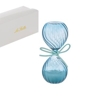 CLESSIDRA VETRO COL. CELESTE 12CM C/ASTUCCIO