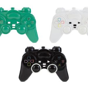 SALVADANAIO JOYSTICK RESINA 3 COL.ASS.16x5xh.11 CM. PZ. 3