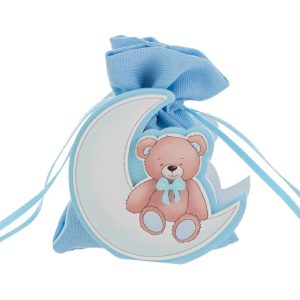 P/SACCHETTO LEGNO LUNA ORSETTO 7×3,5xh.7CM CELESTE PZ. 24