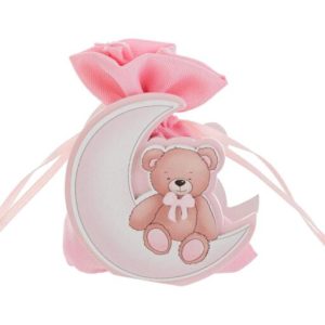 P/SACCHETTO LEGNO LUNA ORSETTO 7×3,5xh.7CM ROSA PZ. 24