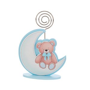 S/POSTO LEGNO LUNA ORSETTO 6,5×2,5xh.9CM CELESTE PZ. 48