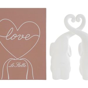 SET 2 ELEFANTINI PORCELLANA 5x9xh.16 CM. C/ASTUCCIO