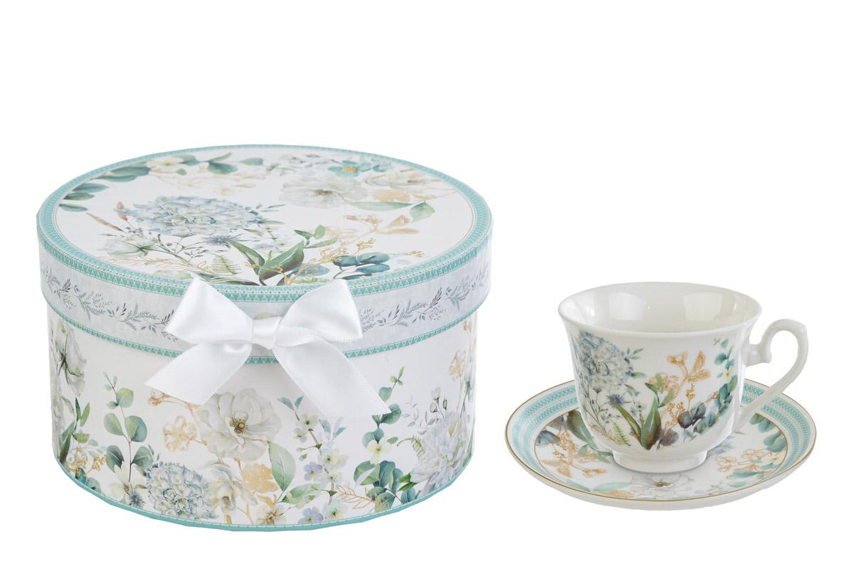 TAZZA DA TE’ ARIA DI PROVENZA PORCELLANA C/ASTUCCIO d.16×9 CM.