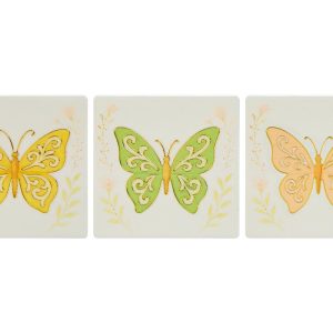 CALAMITA FARFALLA CERAMICA 3 ASS.7,5×7,5 CM. PZ. 12