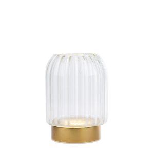 VASO VETRO LED d.9xh.12,5CM C/BOX-ROSE 189001