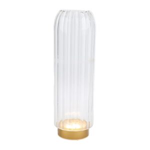 VASO VETRO LED d.9xh.27,5CM