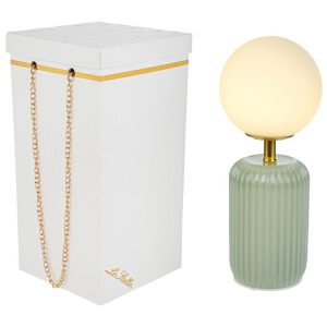 LAMPADA VETRO VERDE d.10xh.25CMC/BOX-ROSE 189005